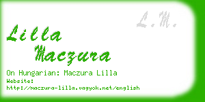 lilla maczura business card